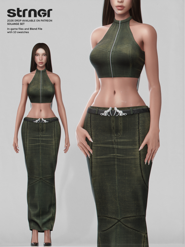 Alpha Solange Set by stranger - The Sims 4 Custom Content