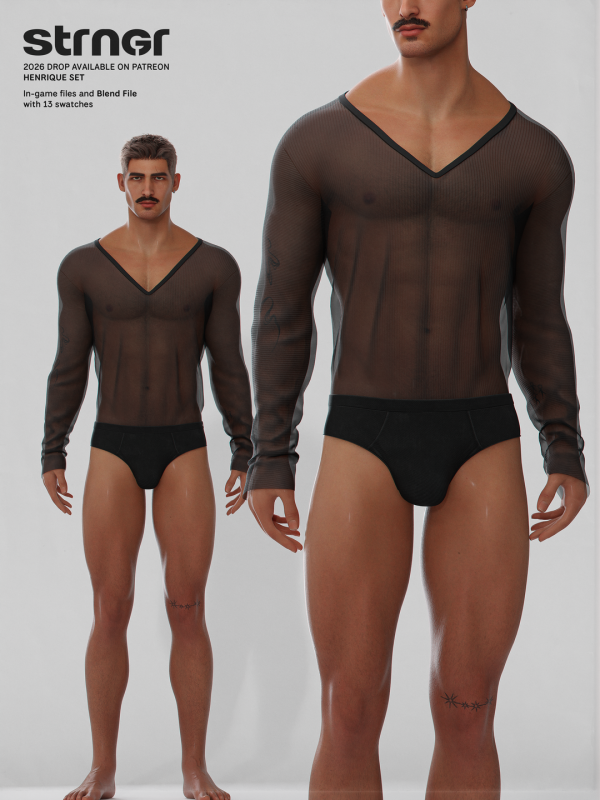 Alpha Henrique Set by stranger - The Sims 4 Custom Content