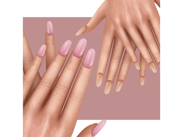 Alpha 4w25 Oval Nails - The Sims 4 Custom Content
