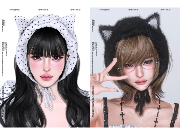 Alpha 333MEWO Hat by san33 - The Sims 4 Custom Content