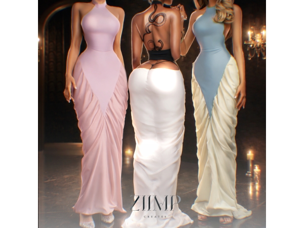 Alpha ITZEL DRESS - The Sims 4 Custom Content