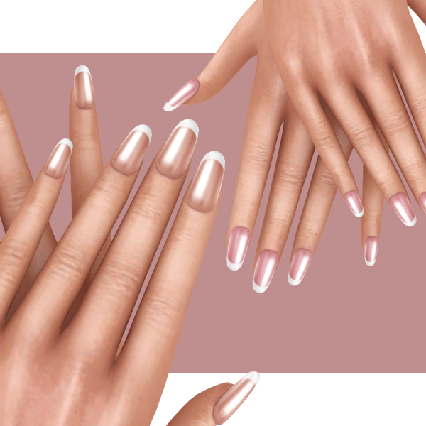 Alpha 4w25 French Nails by 4w25 - The Sims 4 Custom Content
