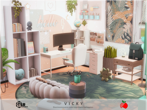 Mix Vicky office by melanieapples - The Sims 4 Custom Content