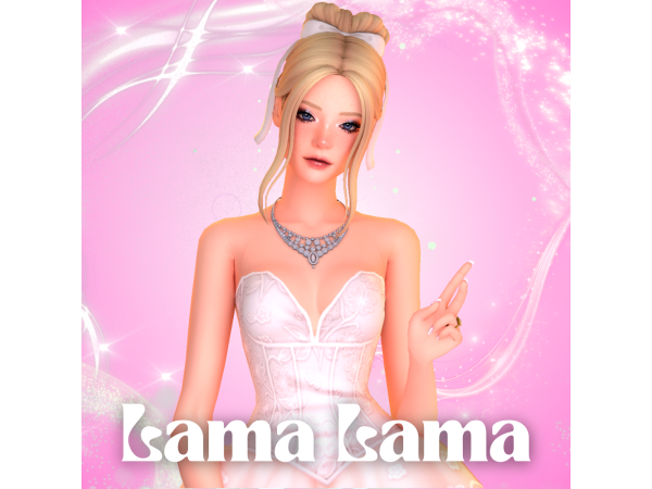 Maxis Match Hair June by LamaLamaLove - The Sims 4 Custom Content