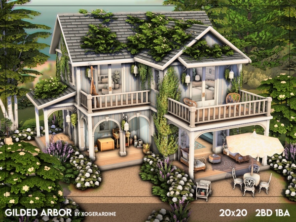 Sims 4 Gilded Arbor (NO CC) by xogerardine