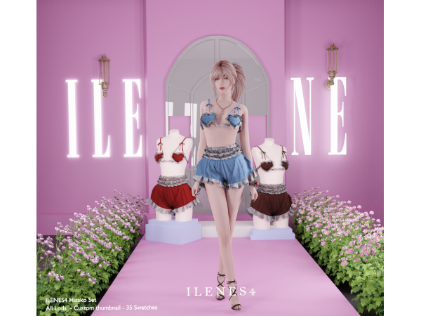 Alpha ILN Hisako Lingerie - The Sims 4 Custom Content