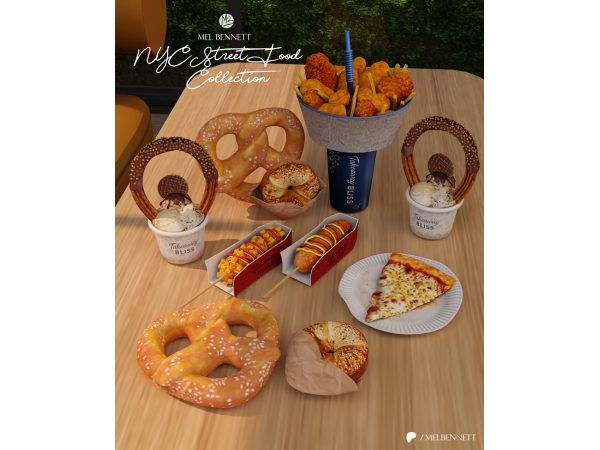Mix NYC Street Food Collection - The Sims 4 Custom Content