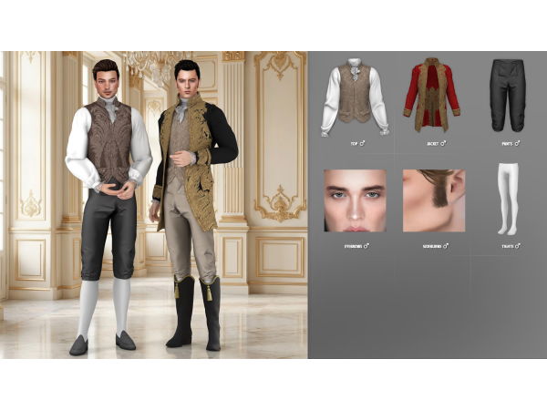 Alpha KING'S SET PART 2 - The Sims 4 Custom Content