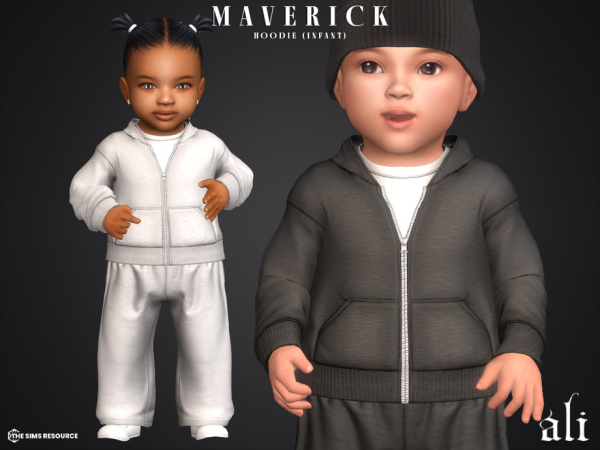 Mix MAVERICK hoodie (infant) by ali1 - The Sims 4 Custom Content