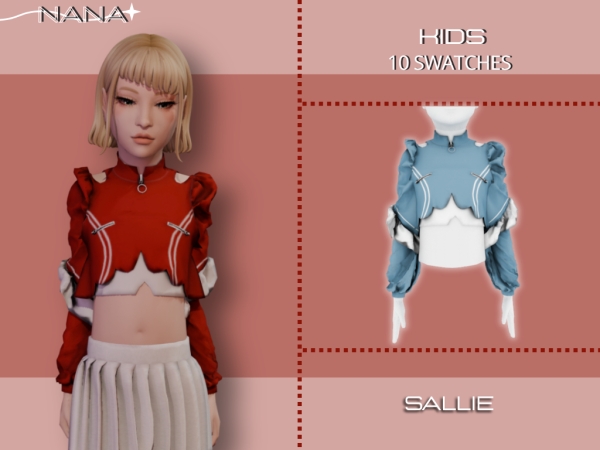 Maxis Match 7NANA (Sallie) Zipper Jacket - The Sims 4 Custom Content
