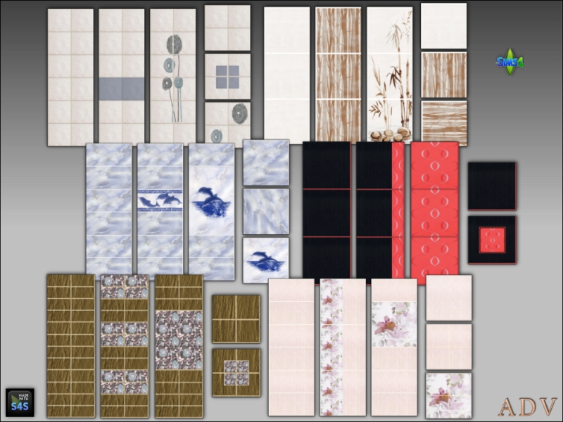 Maxis Match Bath tiles by artedellavita_mabra - The Sims 4 Custom Content