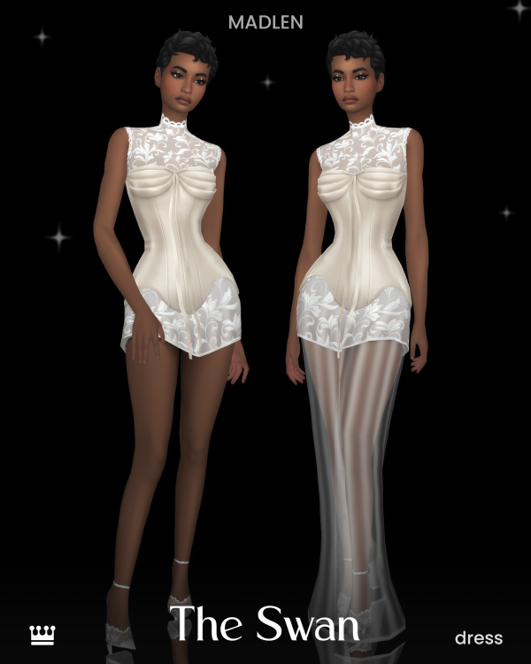 Maxis Match The Swan Set by simsfinds - The Sims 4 Custom Content