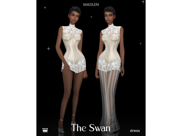 Maxis Match The Swan Set by madlen - The Sims 4 Custom Content