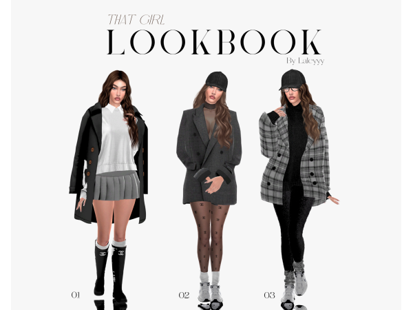 Mix She's That Girl Lookbook by Laleyyysims - The Sims 4 Custom Content