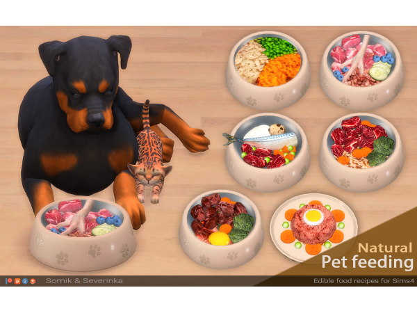 Alpha Natural food for pets by Somik_Severinka - The Sims 4 Custom Content