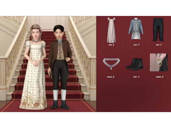 Alpha ROYAL CHILD SET Create A Sim B by modcollective - The Sims 4 Custom Content