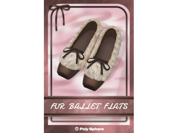 Maxis Match Fur Ballet Flats - The Sims 4 Custom Content