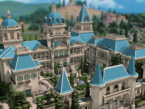 Maxis Match Huge Imperial Palace (NO ) by plumbobkingdom - The Sims 4 Custom Content