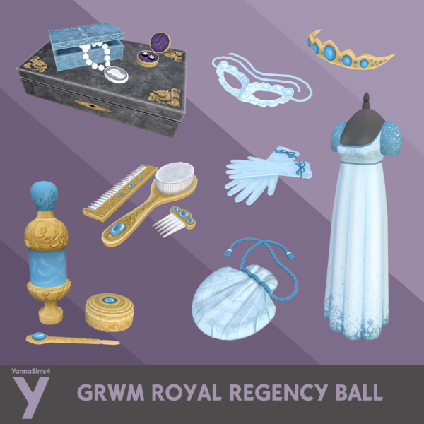 Maxis Match GRWM Royal Regency Ball Bridgerton inspired Set by simsfinds - The Sims 4 Custom Content