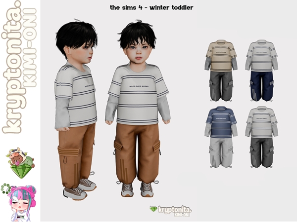 Maxis Match winter toddler by kryptonita - The Sims 4 Custom Content