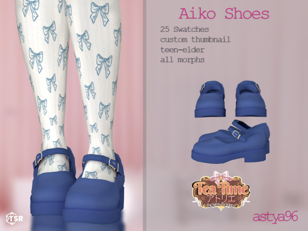 Maxis Match Tea Time Aiko Shoes by astya96cc - The Sims 4 Custom Content