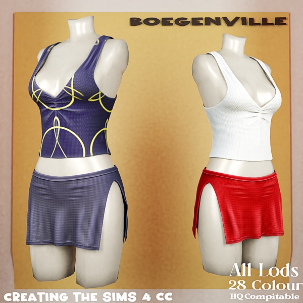 Alpha Boe_Omella Ayyae Outfit by boegenville - The Sims 4 Custom Content
