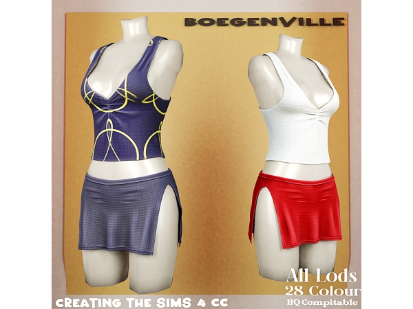 Alpha Boe_Omella Ayyae Outfit - The Sims 4 Custom Content