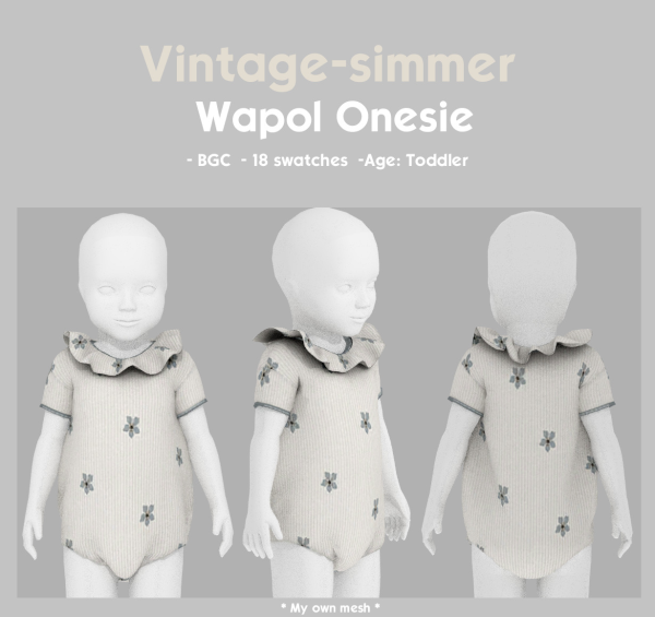 Alpha Wapol Onesie simmer by simsfinds - The Sims 4 Custom Content