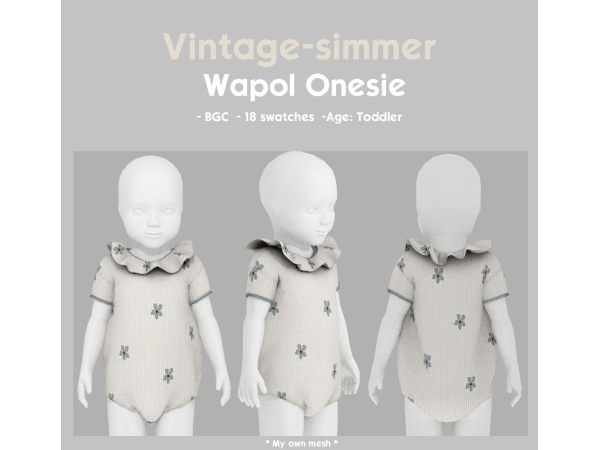 Alpha Wapol Onesie simmer by vintage - The Sims 4 Custom Content