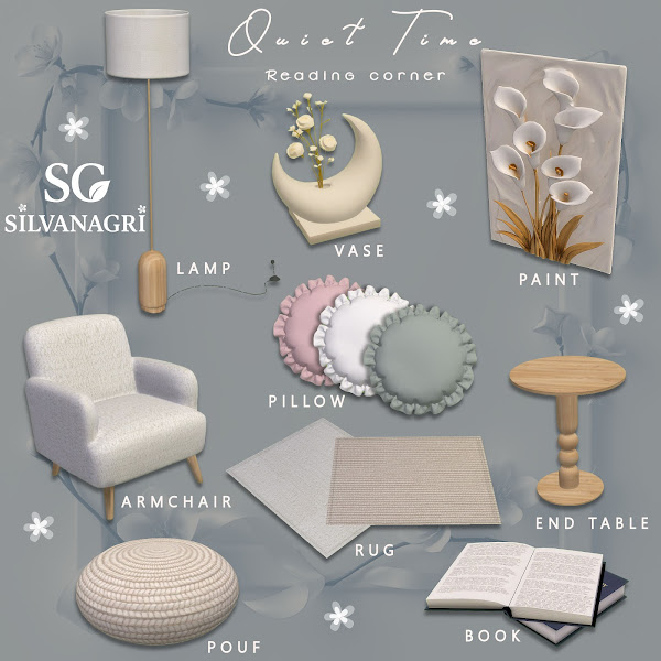 Mix SG_Quiet Time_Reading corner by simsfinds - The Sims 4 Custom Content