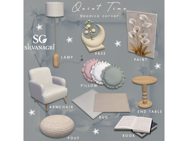 Mix SG_Quiet Time_Reading corner by SG_silvanagri - The Sims 4 Custom Content