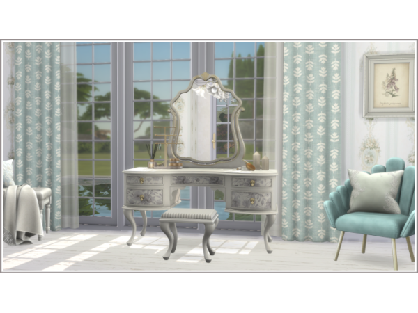 Alpha Emma Shabby Bedroom En Suite by philo - The Sims 4 Custom Content
