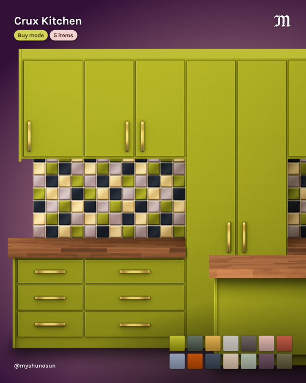 Maxis Match Crux Kitchen by simsfinds - The Sims 4 Custom Content