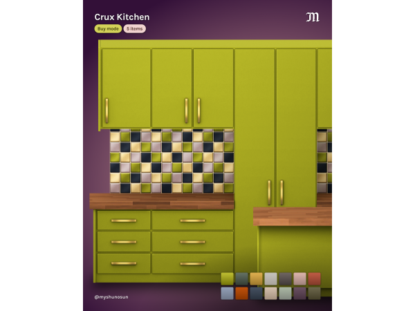 Maxis Match Crux Kitchen by myshunosun - The Sims 4 Custom Content