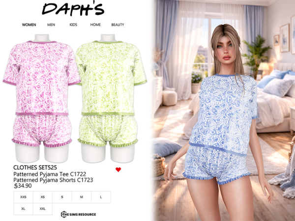 Alpha Daph's CLOTHES SET525 - The Sims 4 Custom Content