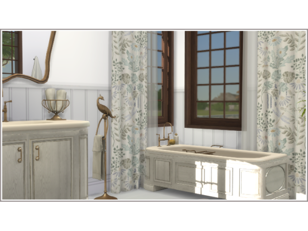 Maxis Match Judy Straight Curtains by philo - The Sims 4 Custom Content