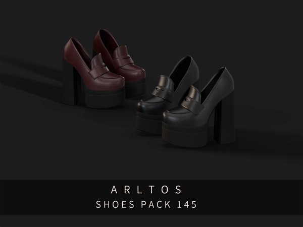Alpha Shoes Pack 145 by Arltos - The Sims 4 Custom Content