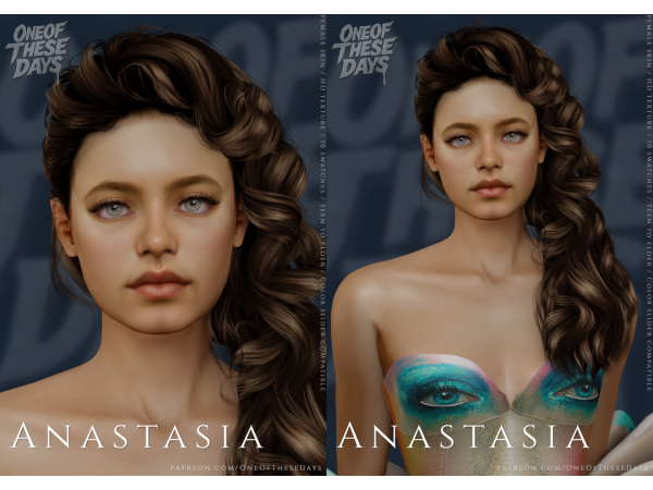 Alpha Anastasia SKIN SKINOVERLAY lipstick tray files - The Sims 4 Custom Content