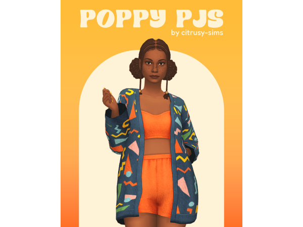 Maxis Match citrusy sims poppy pjs sims by citrusy - The Sims 4 Custom Content