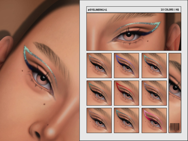 Mix Eyeliner by cosimetic - The Sims 4 Custom Content