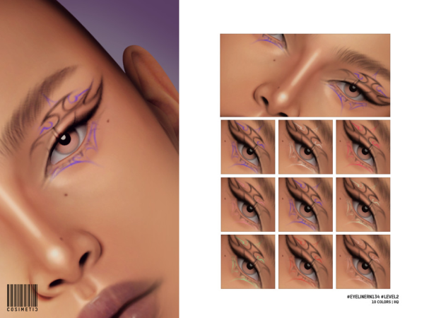 Mix Gothic Eyeliner by cosimetic - The Sims 4 Custom Content