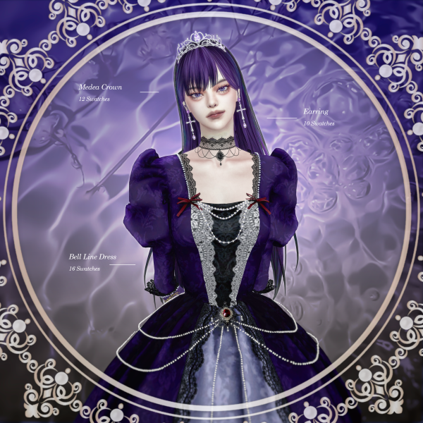 Alpha Medea Psyche Set by simsfinds - The Sims 4 Custom Content