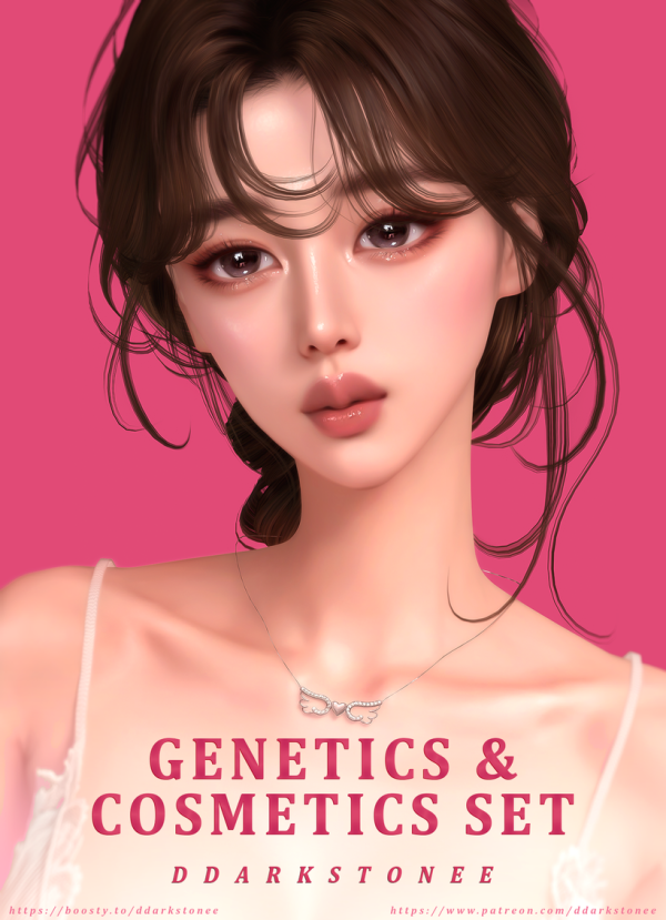 Mix FEMALE GENETICS COSMETICS SET by simsfinds - The Sims 4 Custom Content