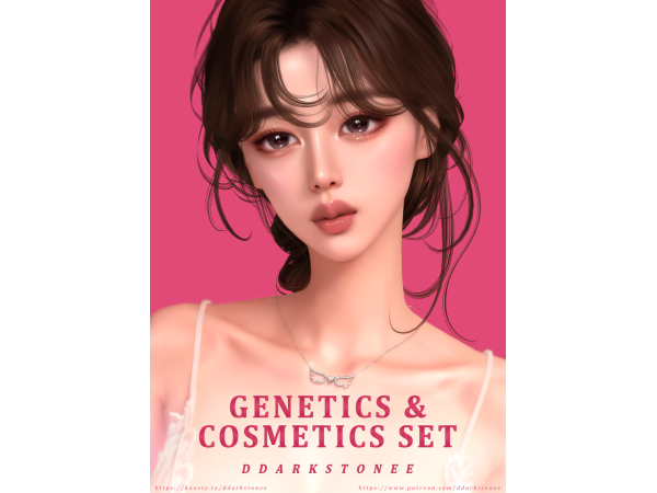Mix FEMALE GENETICS COSMETICS SET - The Sims 4 Custom Content