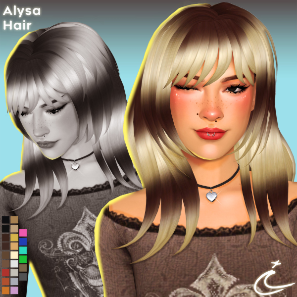Maxis Match ALYSA HAIR by simsfinds - The Sims 4 Custom Content