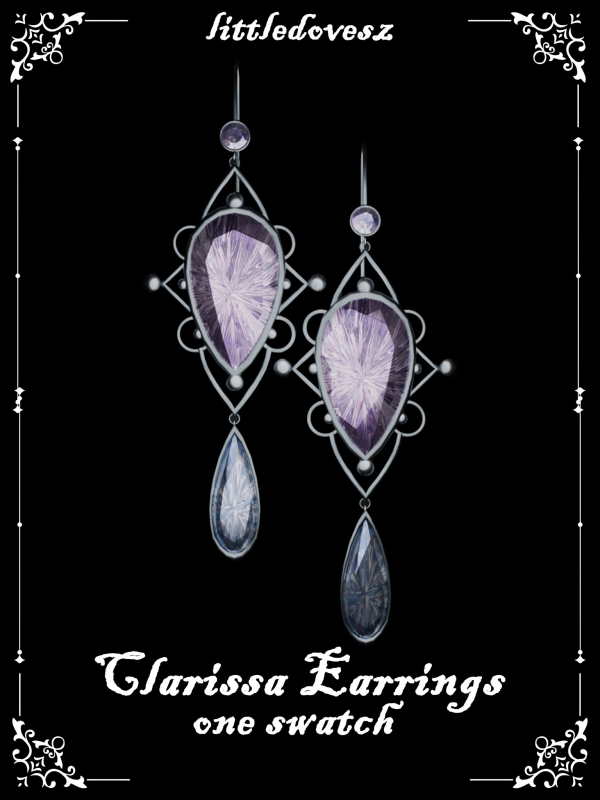 Alpha Clarissa Earrings by simsfinds - The Sims 4 Custom Content