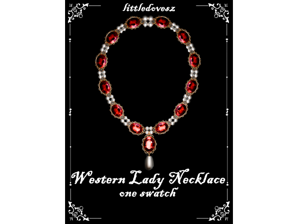 Alpha Western Lady Necklace - The Sims 4 Custom Content