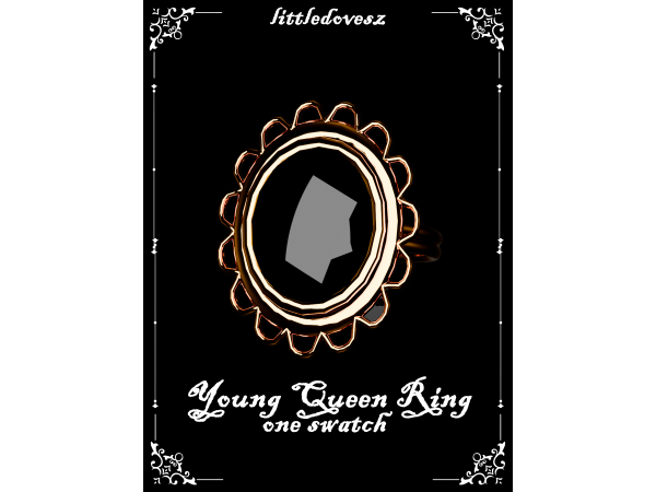 Alpha Young Queen Ring by littledovesz - The Sims 4 Custom Content