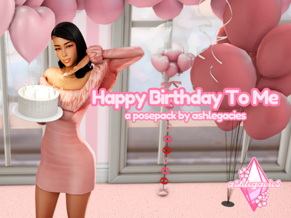 Mix [ashlegacies] Happy Birthday To Me - The Sims 4 Custom Content