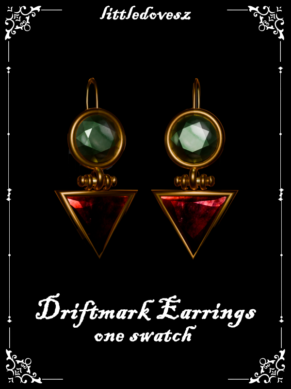 Alpha Driftmark Earrings by simsfinds - The Sims 4 Custom Content